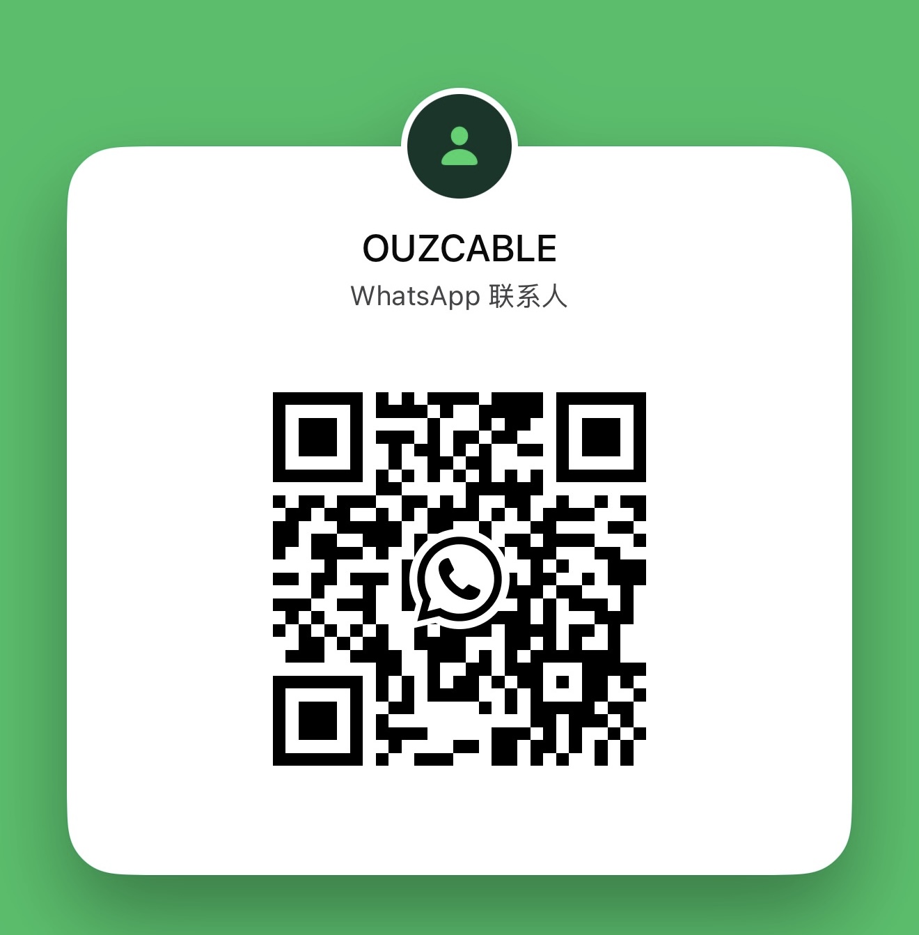 WhatsApp QR code for OUZHI CABLE